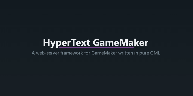 HyperText GameMaker: Make Websites in GameMaker